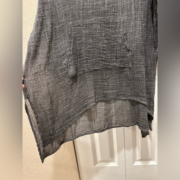 Tina Jo Anthropologist Lagenlook Artsy Unique Hippie Tunic Dress gauzy , Small - Picture 6 of 8